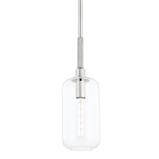 Hudson Valley Lenox Hill 1-Light Small Pendant, Polished Nickel/Clear - 6908-PN