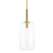 Hudson Valley Lenox Hill 1-Light Large Pendant, Brass/Clear Glass - 6911-AGB