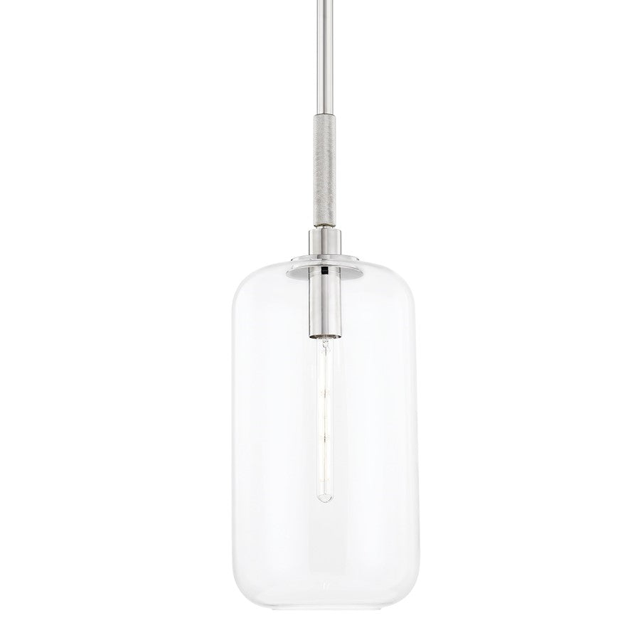 Hudson Valley Lenox Hill 1-Light Large Pendant, Polished Nickel/Clear - 6911-PN