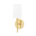 Hudson Valley Kirkwood 1 Light Wall Sconce, Aged Brass - 6951-AGB