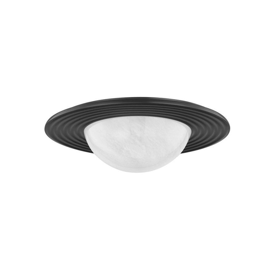 Hudson Valley Geraldton 1 Light 16" Flush Mount, Bronze/Cloud - 7116-DB