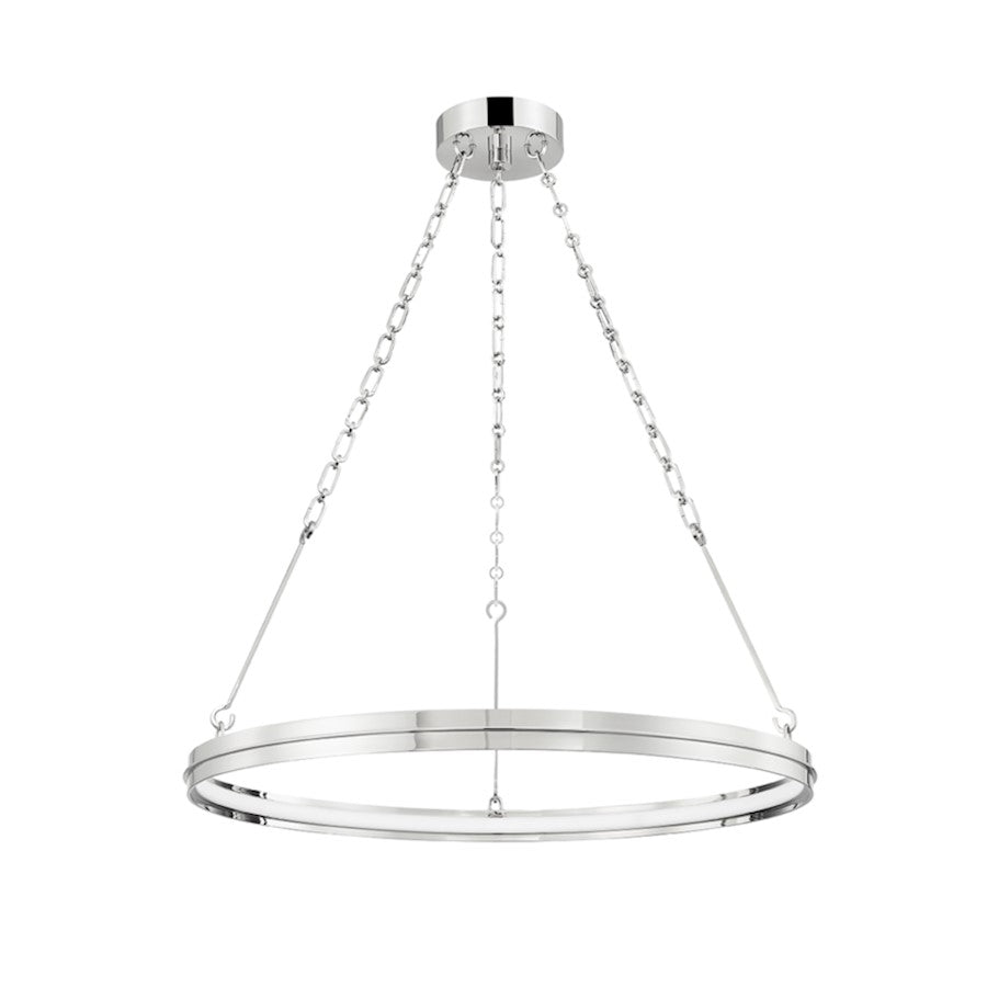 Hudson Valley Rosendale Small Led Chandelier, Polished Nickel - 7128-PN