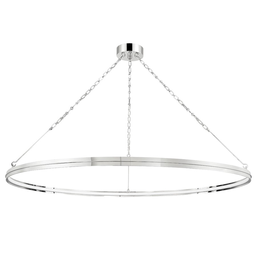 Hudson Valley Rosendale Large Led Chandelier, Polished Nickel - 7156-PN