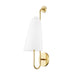 Hudson Valley Slate Hill 1 Light Wall Sconce, Aged Brass - 7171-AGB
