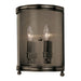Hudson Valley Larchmont 2 Light Wall Sconce, Distressed Bronze/Clear - 7802-DB