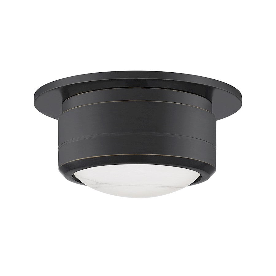 Hudson Valley Greenport LED Small Flush Mount, Old Bronze/White - 8007-OB