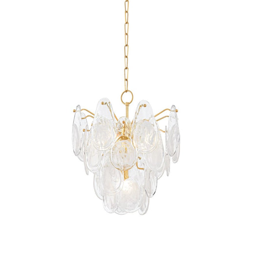 Hudson Valley Darcia 5 Light Chandelier, Aged Brass - 8305-AGB