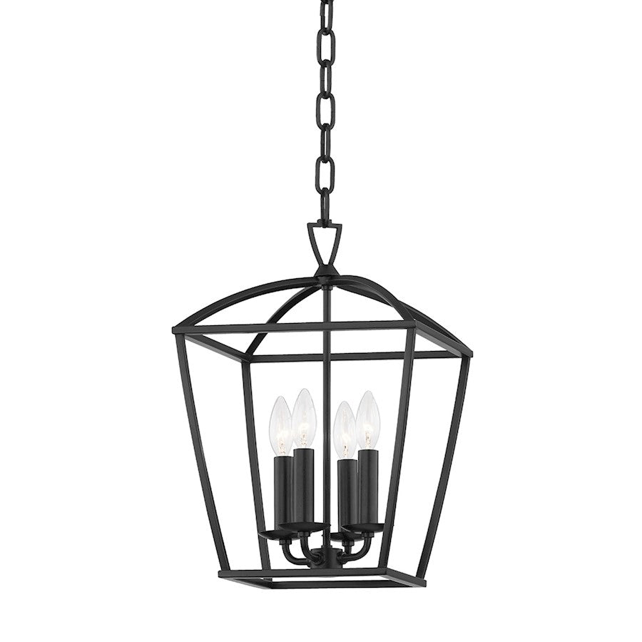 Hudson Valley Bryant 4 Light Small Pendant, Aged Iron - 8311-AI