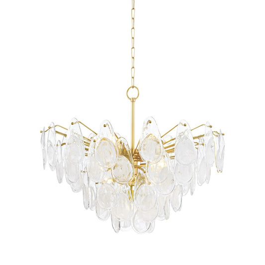 Hudson Valley Darcia 15 Light Chandelier, Aged Brass - 8315-AGB