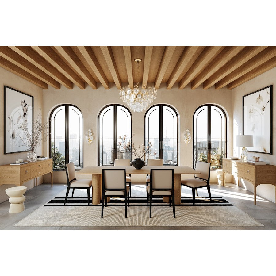 15 Light Chandelier, Aged Brass