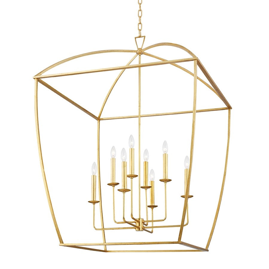 Hudson Valley Bryant 8 Light Extra Large Pendant, Gold Leaf - 8334-GL