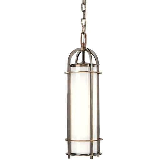 Hudson Valley Portland 1 Light Pendant, Historic Bronze/Opal Glossy - 8531-HB