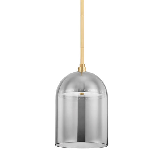 Hudson Valley Dorval 1 Light 13" Pendant in Aged Brass - 8709-AGB