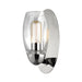 Hudson Valley Pamelia 1 Light Wall Sconce, Polished Nickel/Clear - 8841-PN