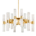 Hudson Valley Stowe 24 Light Chandelier, Aged Brass - 8938-AGB