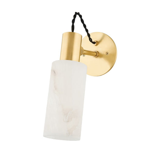 Hudson Valley Malba 1 Light Wall Sconce, Aged Brass - 9005-AGB