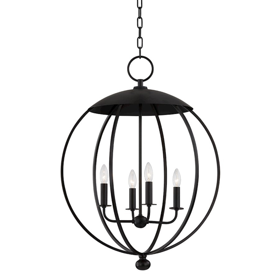 Hudson Valley Wesley 4 Light Pendant, Aged Iron - 9124-AI