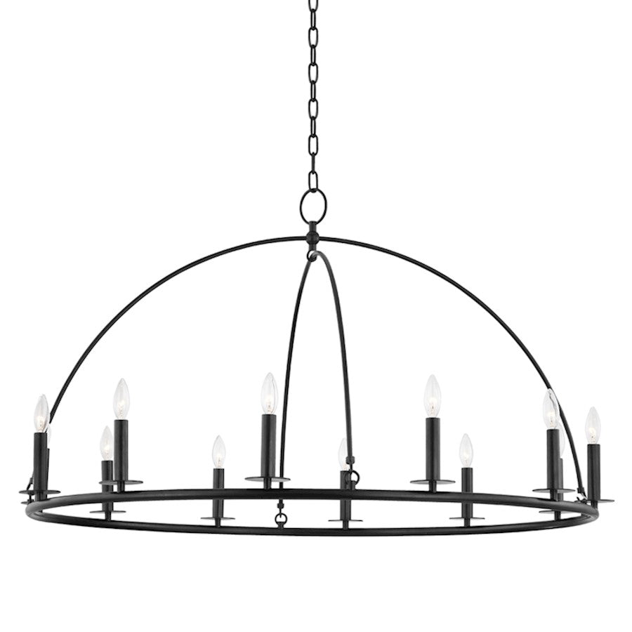 Hudson Valley Howell 12 Light Chandelier, Aged Iron - 9547-AI