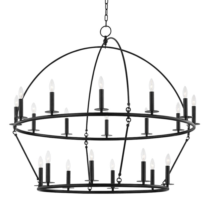 Hudson Valley Howell 20 Light Chandelier, Aged Iron - 9549-AI