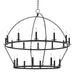 Hudson Valley Howell 20 Light Chandelier, Aged Iron - 9549-AI