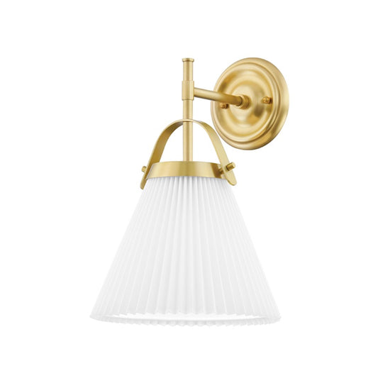 Hudson Valley Aldridge 1 Light Wall Sconce, Aged Brass - 9610-AGB