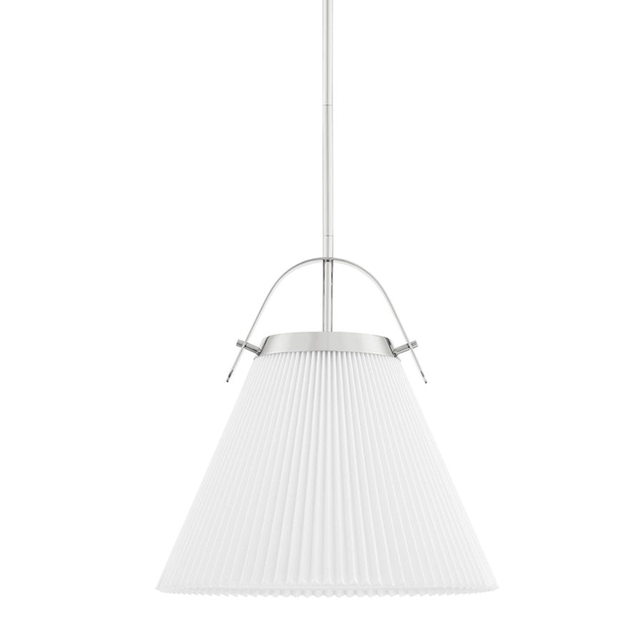 Hudson Valley Aldridge 1 Light Small Pendant, Polished Nickel - 9616-PN