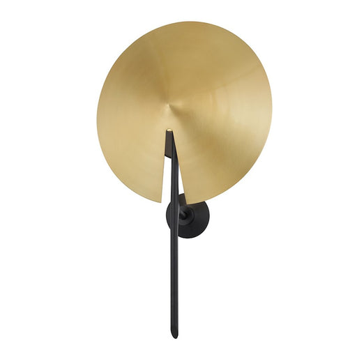 Hudson Valley Equilibrium 1 Light Wall Sconce, Black/Brass Shade - 9701-AGB-BK