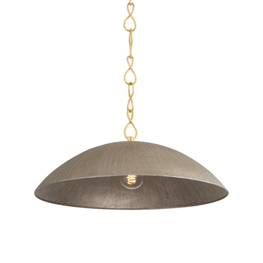 Hudson Valley Eve 1Lt 24" Pendant, Gold Leaf/Warm Silver Leaf - BKO1400-VGL-TWL