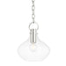 Hudson Valley Lina 1 Light Small Pendant in Polished Nickel/Clear - BKO252-PN