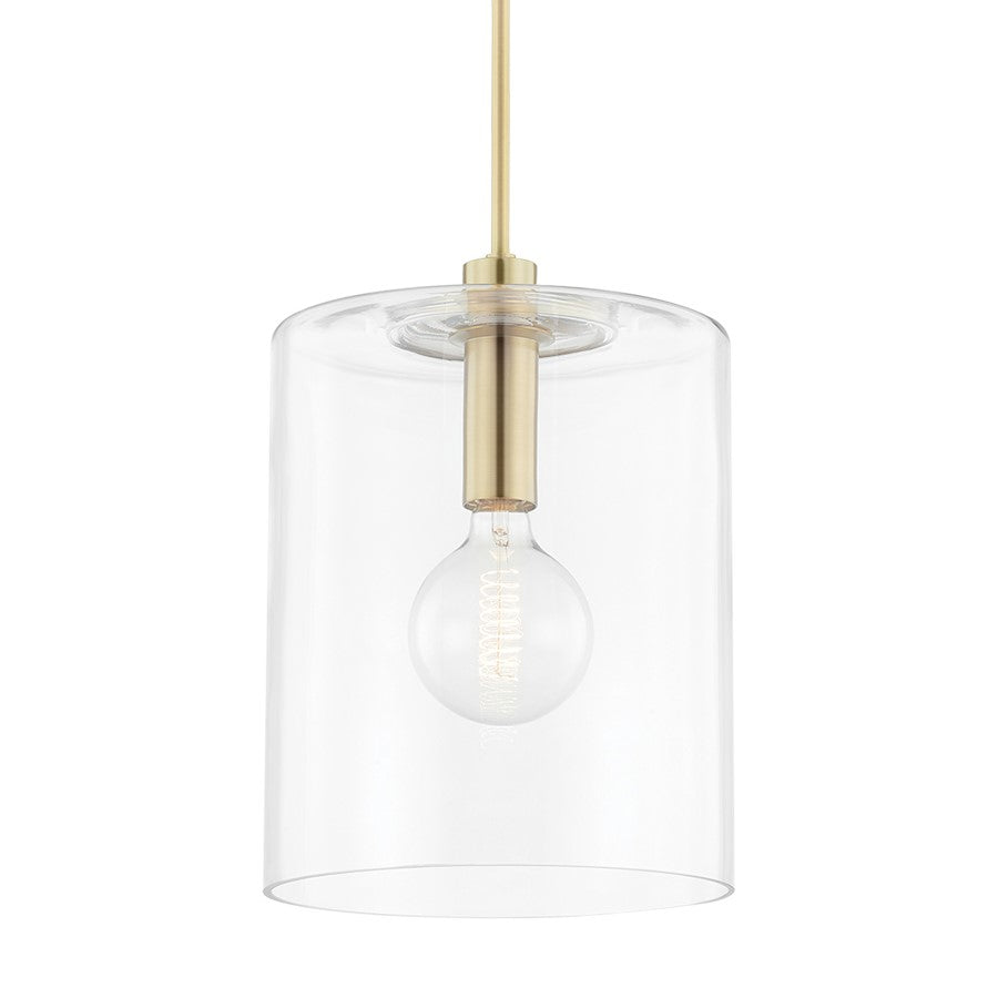 Mitzi Neko 1 Light Large Pendant, Aged Brass/Clear - H108701L-AGB