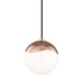 Mitzi Ella 1 Light Pendant, Polished Copper/White - H125701S-POC
