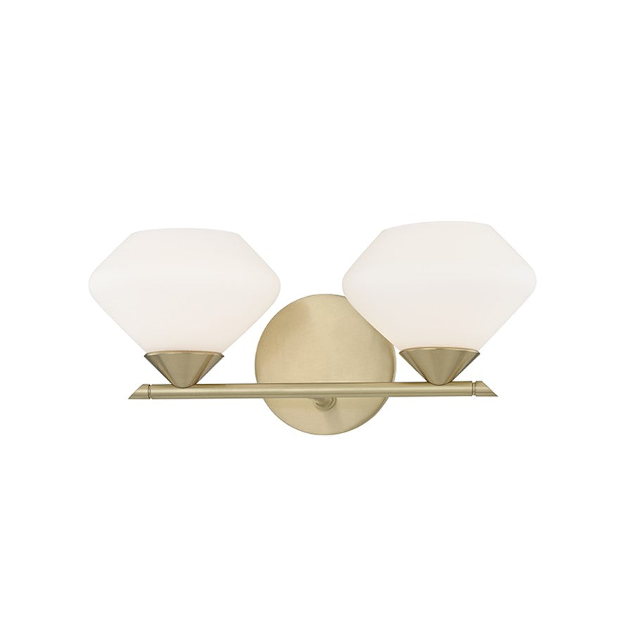 Valerie Bathroom Vanity Light, Aged Brass