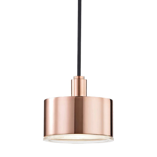 Mitzi Nora 1-Lt Pendant, Copper/Clear Outside/Acid Etched Inside - H159701-POC