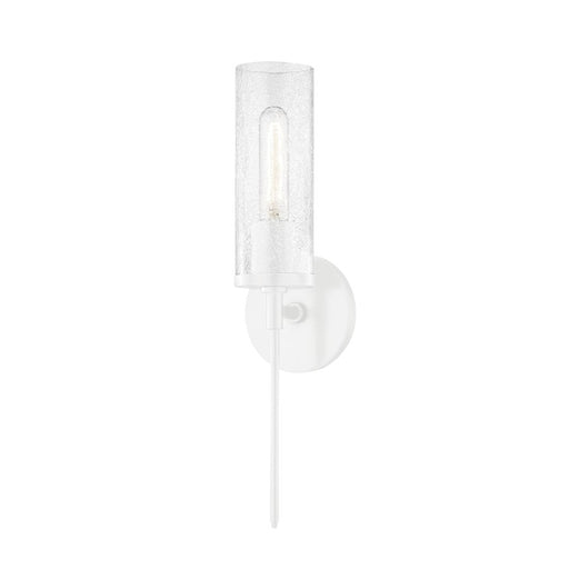 Mitzi Olivia 1 Light Wall Sconce, Soft White/Crackle Clear - H220101-SWH