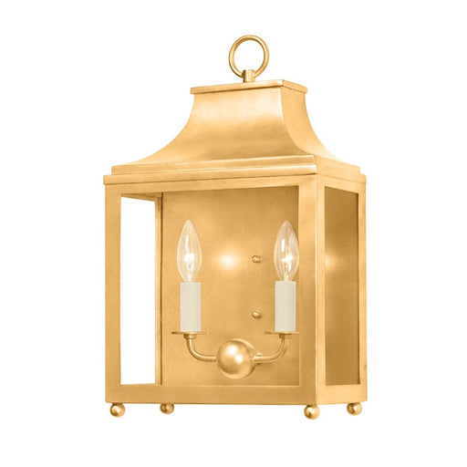 Mitzi Leigh 2 Light Wall Sconce, Vintage Gold Leaf/Clear - H259102-VGL