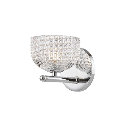 Sabrina 1 Light Wall Sconce, Polished Chrome