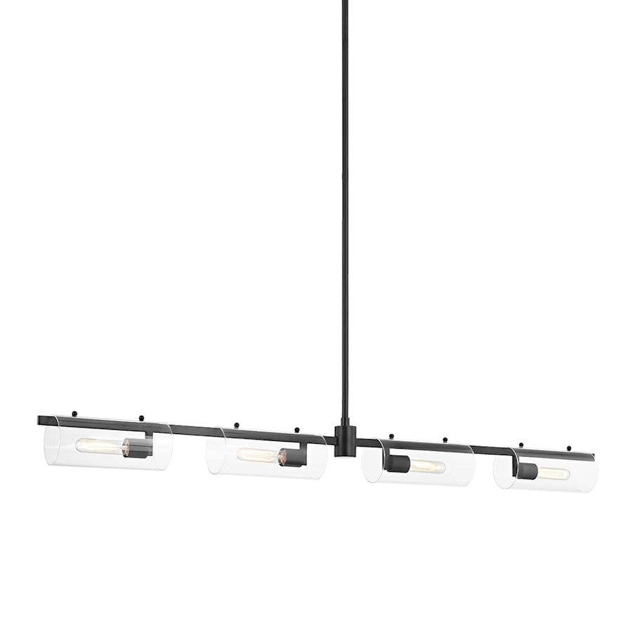 Mitzi Ariel 4 Light Island, Soft Black/Clear - H326904-SBK