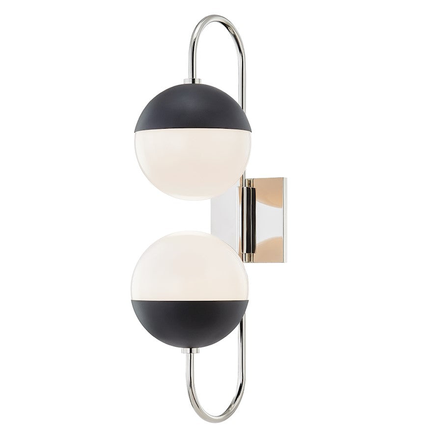 2 Light Curve Wall Sconce