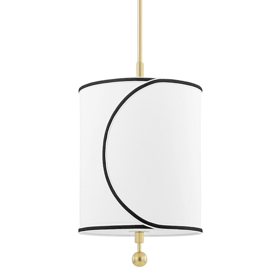 Mitzi Zara 1 Light 12" Pendant, Aged Brass - H381701S-AGB