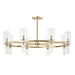 Mitzi Tabitha 16 Light Chandelier, Aged Brass/Clear - H384816-AGB