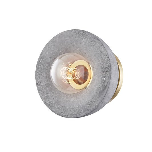 Mitzi Poppy 1 Light Flush Mount/Wall Mount, Aged Brass - H400501-AGB