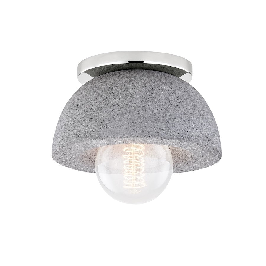 Mitzi Poppy 1 Light Flush Mount/Wall Mount, Polished Nickel - H400501-PN