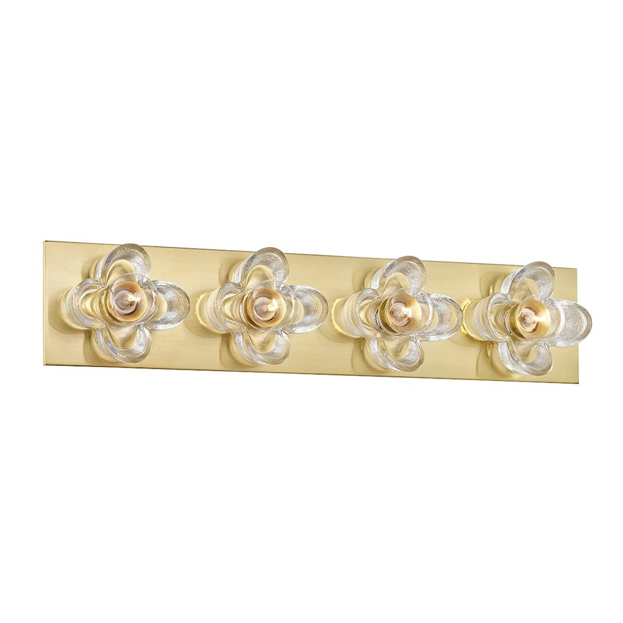 Mitzi Shea 4 Light Bath Bracket, Aged Brass - H410304-AGB