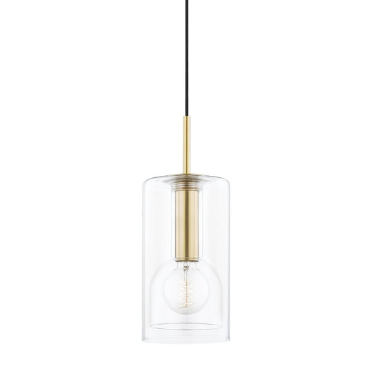 Mitzi Belinda 1 Light 13" Pendant, Aged Brass - H415701A-AGB