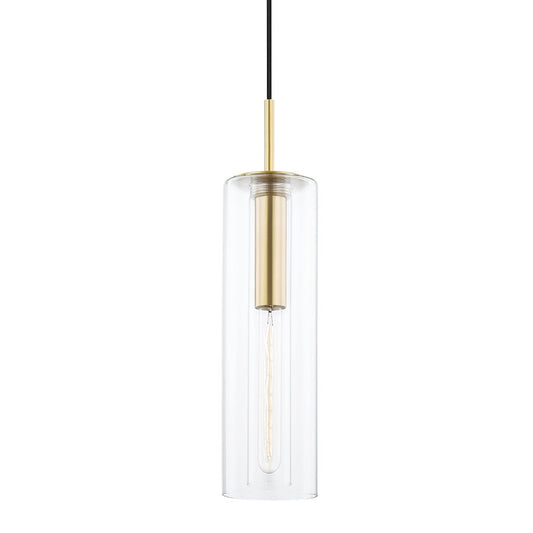 Mitzi Belinda 1 Light 18" Pendant, Aged Brass - H415701B-AGB