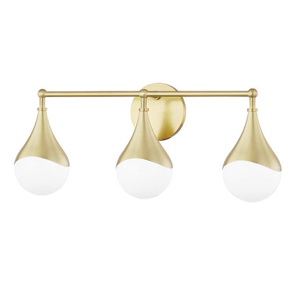 Mitzi Ariana 3 Light LED Bath Bracket, Aged Brass - H416303-AGB