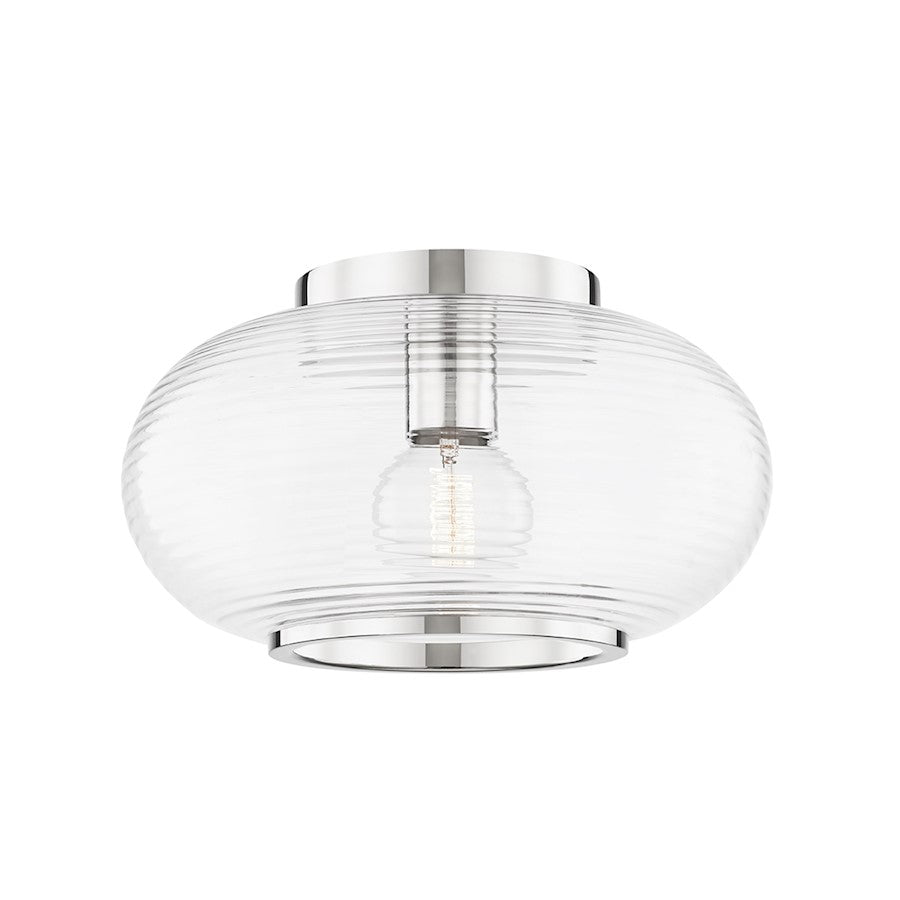 Mitzi Maggie 1 Light Flush Mount, Polished Nickel - H418501-PN