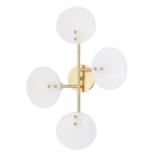 Mitzi Giselle 4 Light Wall Sconce, Aged Brass - H428604-AGB
