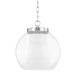 Mitzi Sasha 1 Light LED 15" Pendant, Polished Nickel - H457701L-PN