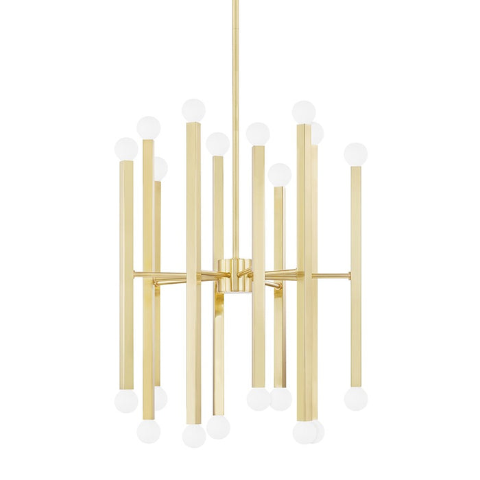 Mitzi Dona 20 Light Chandelier, Aged Brass - H463820-AGB